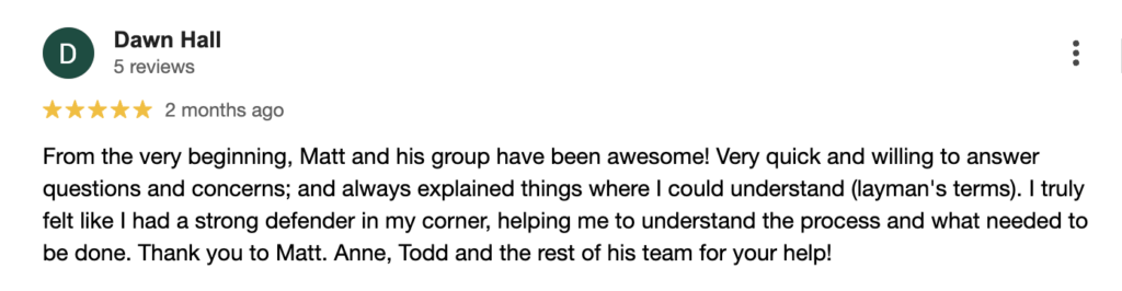 What Our Tampa Personal Injury Clients Have To Say About Us