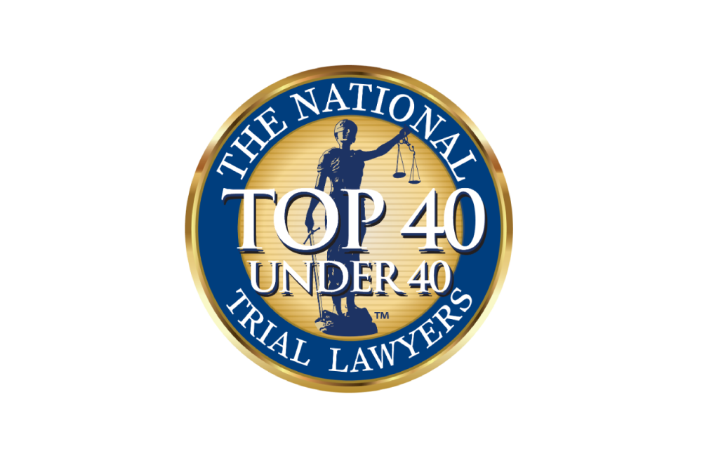 Top 40 Under 40 The National Trial Lawyers Badge for Mincone Personal Injury Lawyers located at 1925 E 6th Ave Unit 10, Tampa, FL 33605, United States